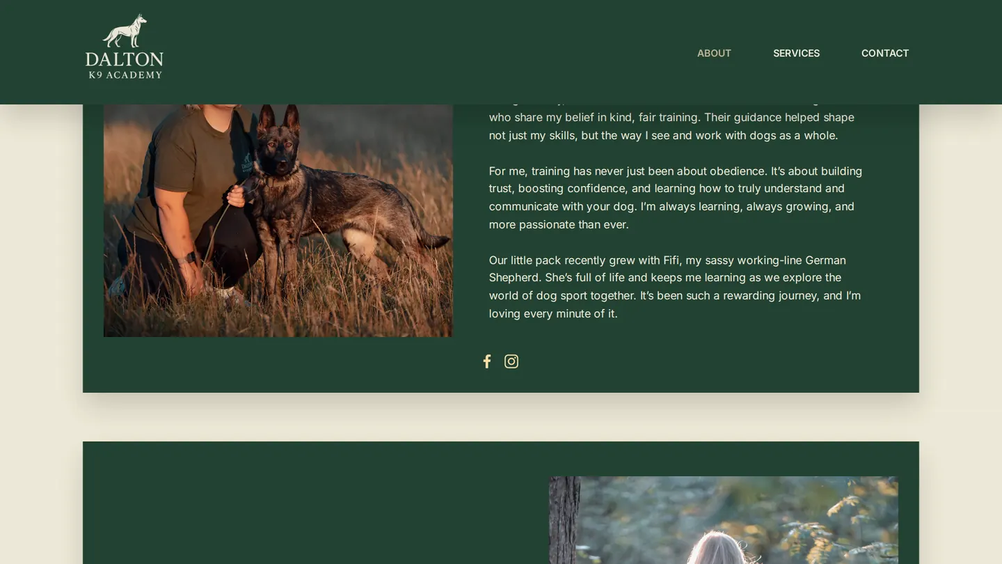 Dalton K9 Academy: Brogan’s own story, and the approach that came out of it