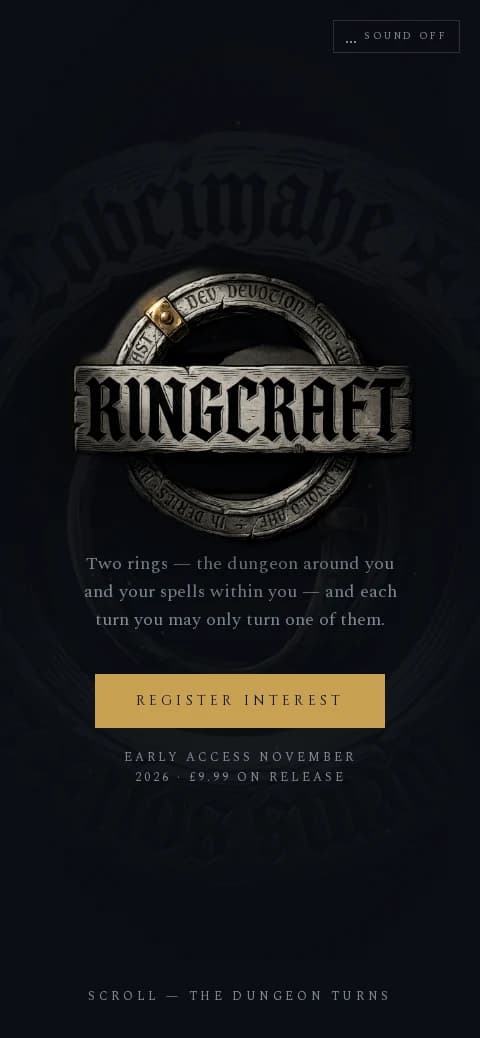 The Ringcraft website on a phone
