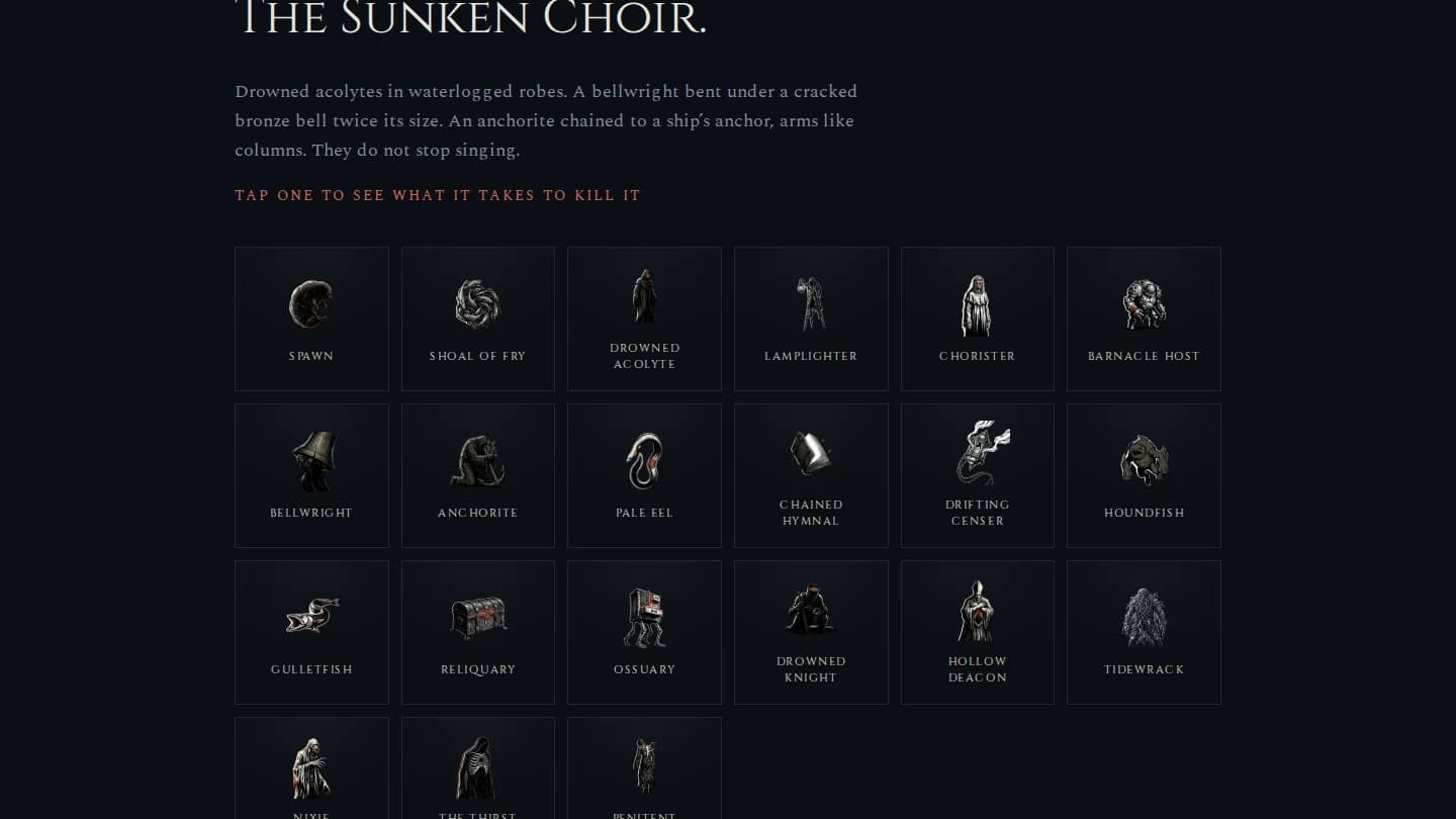 Ringcraft: The Sunken Choir — the artwork straight out of the game