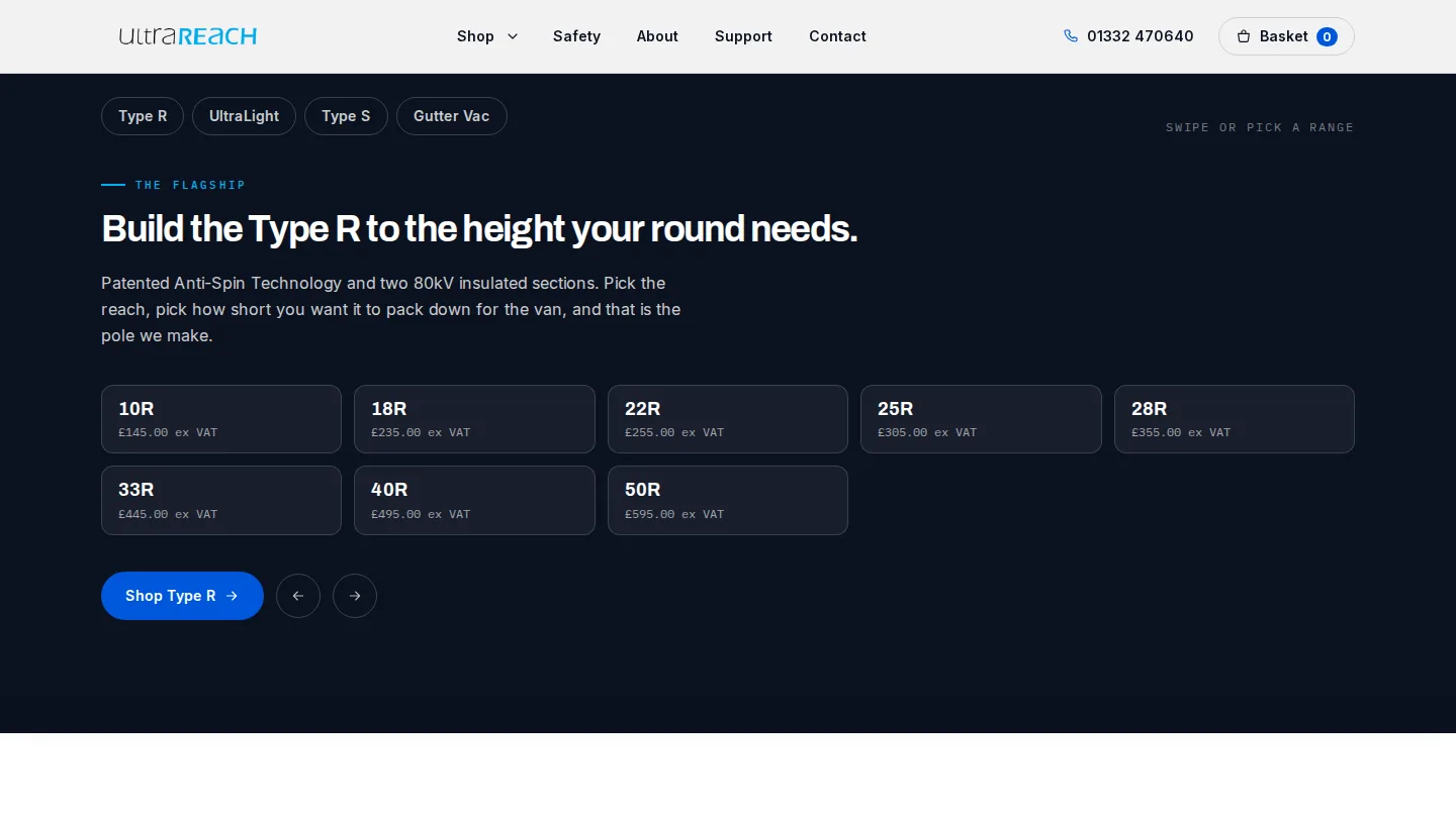 UltraReach: Every Type R length and its price, in one place